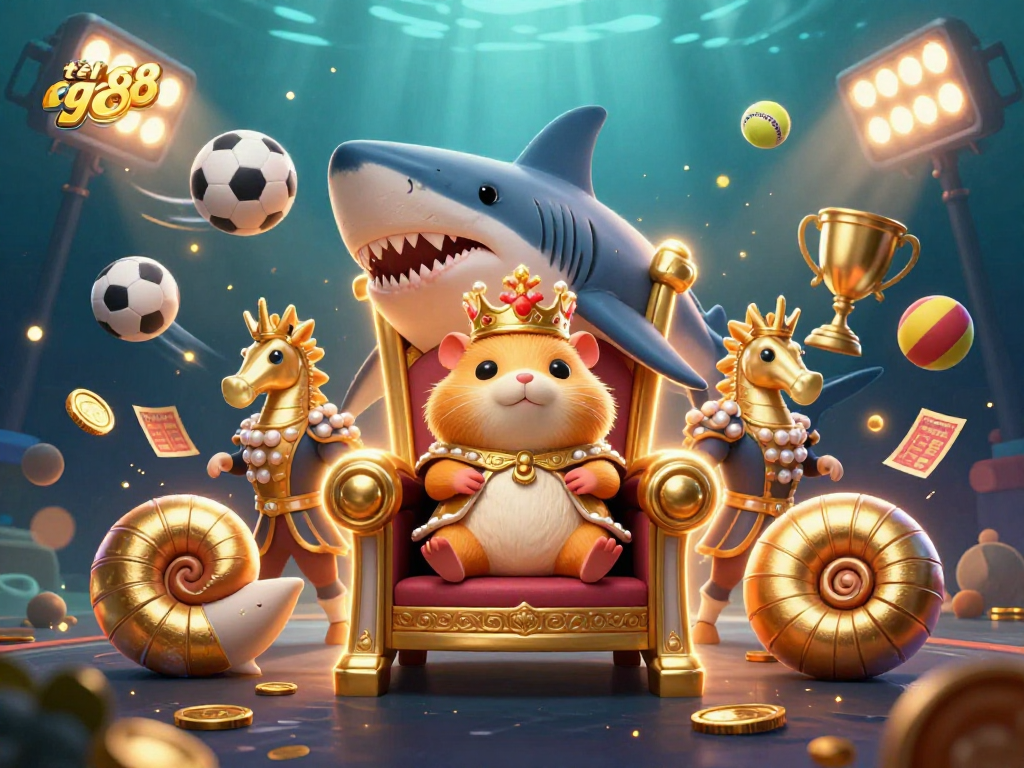 Join the adventure with tải go88 for exciting betting action in this vibrant underwater casino scene!