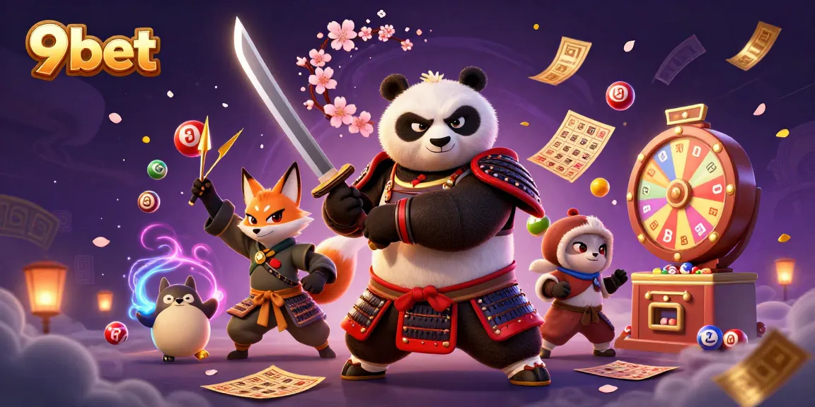 Experience thrilling wins at 9bet with vibrant 3D casino characters and dynamic gaming elements.