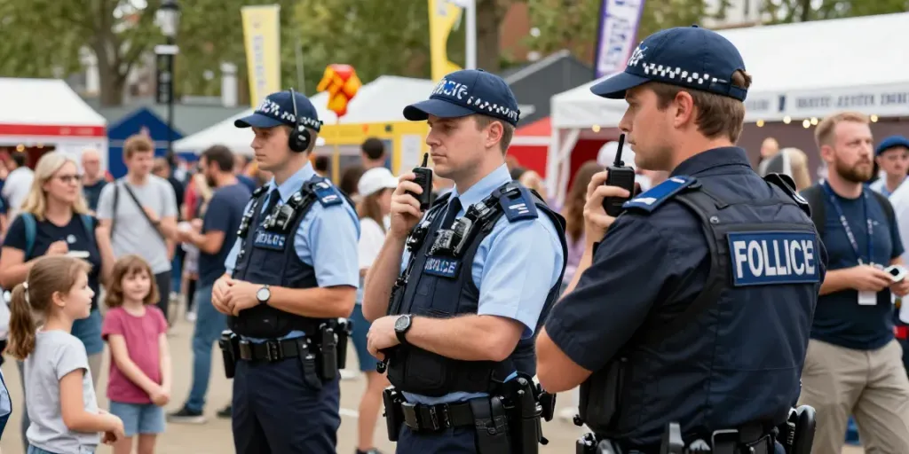 Security Company providing trusted local services at a community event