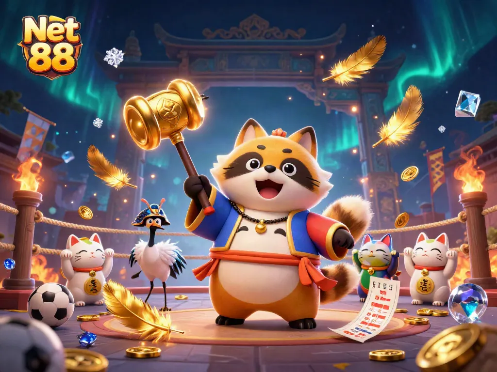 Bet on Net 88 and win big with joyful characters and vibrant casino elements