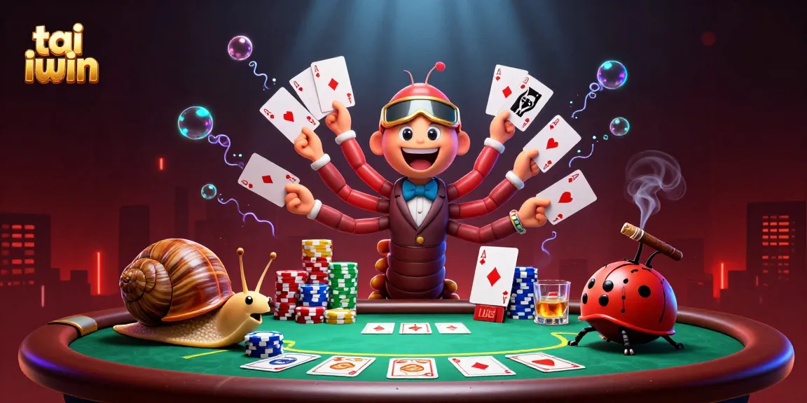 Experience the thrill of tai iwin cocktails with a unique cartoon casino scene filled with excitement.