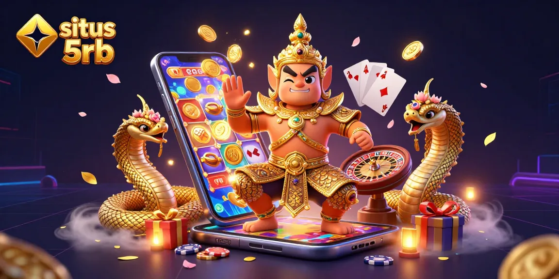 Engage with captivating slot action at situs depo 5rb featuring vibrant characters, treasures, and dynamic gameplay.